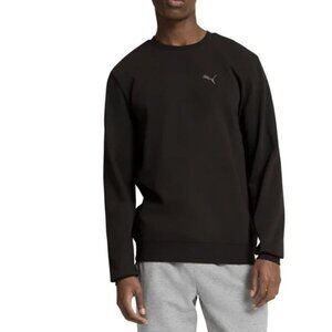 NEW Puma Men's L Textured Crew Neck Sweatshirt Black G1684